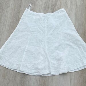 Gap White Eyelet A-Line Women's Skirt